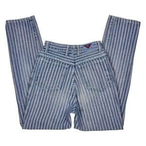 Vintage Pinstripe High Rise Jeans